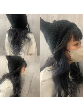 ココカラ(Kokokala) #カラー　#ブルー　#巻き髪　#ロング