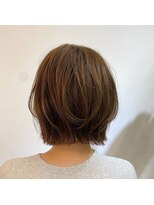 ジエクト ヴィシア(The Ect VIXIA)&nbsp;くびれボブ×オリーブグレージュ×くびれ×レイヤーカット