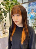 フェイスフレーミング×オレンジ