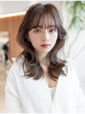 韓国レイヤーくびれシースルーバング似合わせカットイメチェン