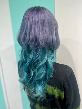 マティーナ ヘアー 池袋(Matina hair) 【ラベンダー×ターコイズブルー】20代30代40代50代