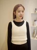 ネロ ヘアサロン ネイビー 渋谷(NERO HAIRSALON NAVY)&nbsp;【赤津美奈】ボブ　前髪なし　ブリーチ　ダブルカラー