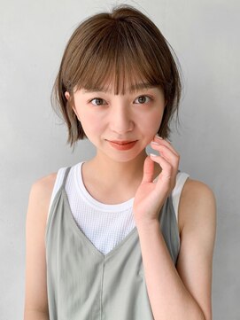 レジュアル(RESSUAL) イヤリングカラー ボブ 大人かわいい フェザーバング