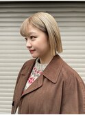 表参道 roijir × ブロンドヘア × ボブ