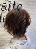 レイヤーボブ メリハリパーマスタイル