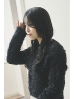 レヴィア(REVIA)&nbsp;レディースロング艶髪ブルーブラック