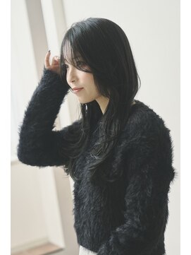 レヴィア(REVIA) レディースロング艶髪ブルーブラック