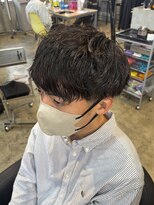 ルーメン 岐阜(ROOO MEN)&nbsp;メンズカットツーブロックツイストスパイラルシャドウパーマ