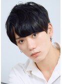 ニュアンスデザインメンズマッシュパーマなし清潔感men's