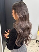 ラピス 福岡天神店(Lapis)&nbsp;バレイヤージュ＋エクステ60枚/レイヤー/ブリーチカラー