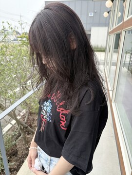 エムサロン 元総社(emusalon) 【Yuuka】ブリーチ無しで作る透明感グレージュ