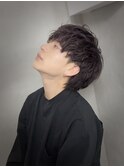ミディアムマッシュ × ツイストスパイラルパーマ【朝久】
