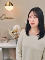 クリーム 町田(Cream)&nbsp;ナチュラル大人きれい暗髪スタイル