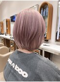くすみピンク　パープル　ハイトーン　ミルクティーベージュ