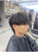 men's/メンズ/ニュアンスパーマ/黒染め/韓国/ブルーブラック