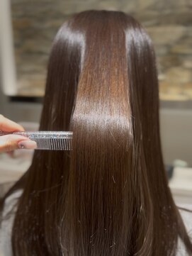 ザザ ZA/ZA 目白 オリーブベージュ×レイヤーカット 目白美容室