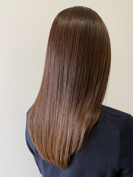 イーストハムアネーロ(EAST HAM anello) ストレートロング/ブラウンベージュ/艶髪