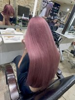 サイ(PSY)&nbsp;ピンクベージュ/髪質改善／池袋/ダブルカラー／ハイトーン