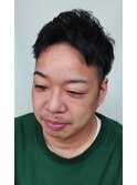 カチッとツーブロック