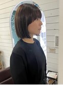 切りっぱなしボブ/ワイドバング//南船場/