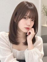 フォト イケブクロ(foto IKEBUKURO)&nbsp;結べるミディアムレイヤー/顔まわりレイヤー×内巻きワンカール