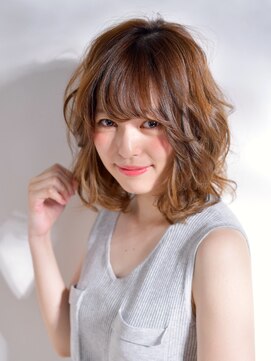 ネオリーブアオバ 高田馬場店(Neolive aoba) 【高田馬場/aoba】 ルーズセミディ × グレージュカラー