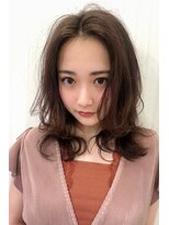 トータルビューティーサロン プリエ(prier)&nbsp;ミディアムレイヤー/かきあげバング/レイヤーロング