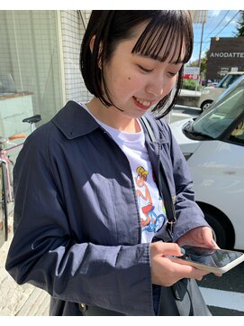 ヘアメイク ミッカ(HAIR MAKE MICCA) パツっとボブ◎杉浦 恵