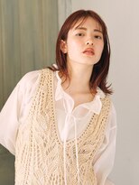 リィベ(Liibe)&nbsp;#耳掛け#ダブルカラー#透明感ピンク#お洒落ミディアム