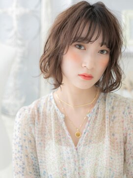 モッズヘア 越谷西口店(mod's hair) バレイヤージュ透け感くせ毛風エアリーボブa越谷20代30代40代