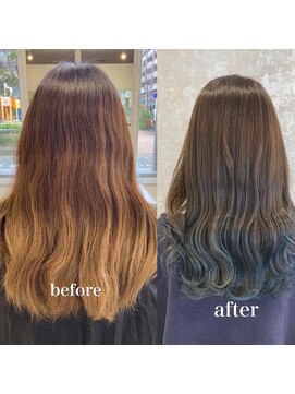 フランヘア 箱崎店(Flan hair) グラデーションカラー&髪質改善