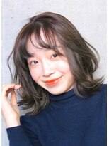 プレヴィア 銀座(PREVIA)&nbsp;外はねエアリーボブ/グレージュカラー/オーガニックカラー