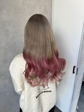 ミューバイケンジ(miu by KENJE) miu&橋本愛海　ベージュとピンク