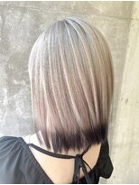 ガルボ ヘアー(garbo hair)&nbsp;ハイトーン裾カラーデザインカラー10代20代