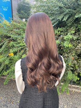 カノイ(KANOI) ベージュカラー/レイヤースタイル/ミディアムレイヤー/韓国巻き