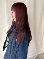 イトシテ&nbsp;ぱっつんロング×ボルドーブラウン【鎌田　隆雅】