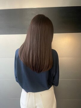 ガリカ 大名(Gallica) 【恒吉佐央理】ブリーチなしダブルカラーで叶う艶感ミルクティー