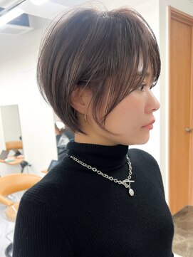 ゴカン バイ ジル ブラン 名古屋(Gokan by JIL BLAN) ハイライトバレイヤージュダブルカラーショートカット30代40代