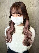 ルーツアイリー 心斎橋(ROOTS IRIE)&nbsp;10代20代大人可愛い艶感アッシュピンクブラウンエクステ
