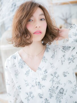 カバーヘア 上尾西口店(COVER HAIR) 細めハイライト乾かすだけ抜け感小顔ボブディh3上尾20代30代40代