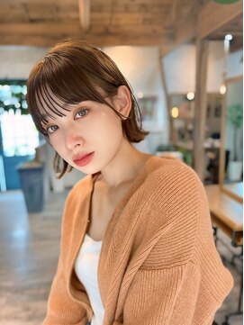 レディ 表参道(Lady) 20代30代40代ナチュラルボブ顔周りボブ大人ショートボブ顔周り