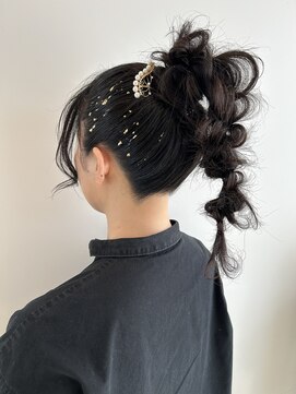カシェ シモムラ(Cashe'e SHIMOMURA) 着物ヘアアレンジ