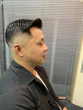 バーバーサトウ(BARBER SATO) サイドパートスタイル