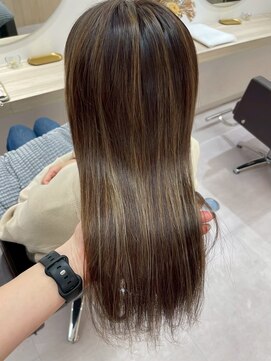 ツヤ髪/髪質改善/Aujua/大人女性/ヘアケア/縮毛矯正/ロング/平塚