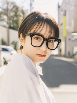 ガーデンヨコハマエスト(GARDEN YOKOHAMA est) ショート　ショートボブ　ハンサムショート　前髪　暗めカラー