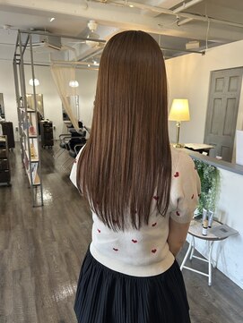 ココロヘアー ウィル 半田山店(Cocolo hair Will) 透明感ブラウンカラー×ツヤ感ロング