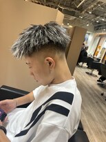 ルースト 渋谷店(ROOST)&nbsp;［バチイケスタイル］ジェット×ホワイトメッシュ