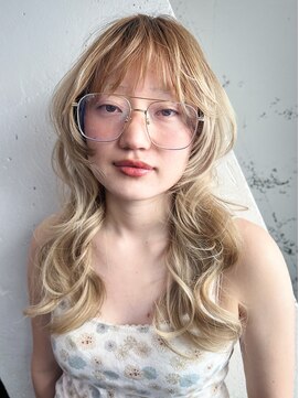 シオン(shion) ロング顔周りレイヤーデザインカラーハイトーン_F20850