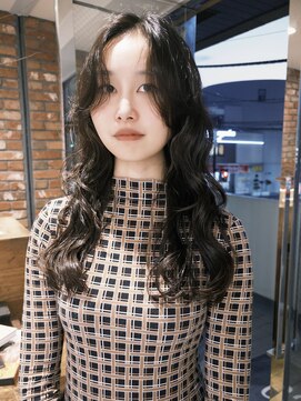 【macana指名】デジタルパーマロングレイヤーパーマ登戸コテ巻き