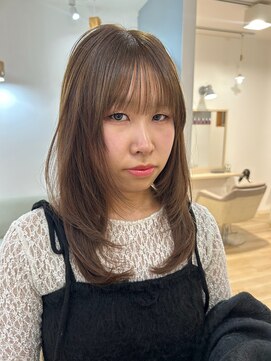 【ブリーチなしWカラー】シフォンベージュ